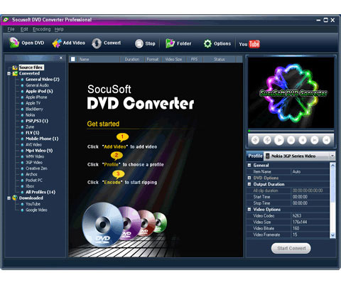 SocuSoft DVD Converter Screenshot